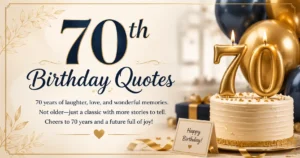 70th Birthday Quotes