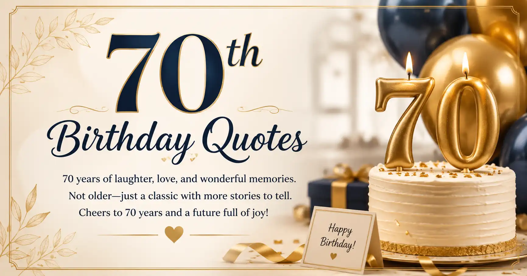 70th Birthday Quotes