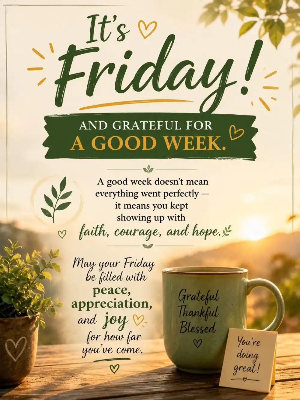 Beautiful Good Morning Friday Blessings