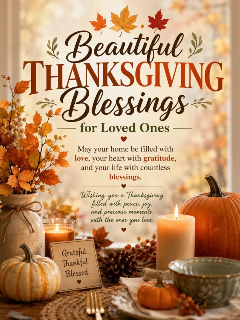 Beautiful Thanksgiving Blessings