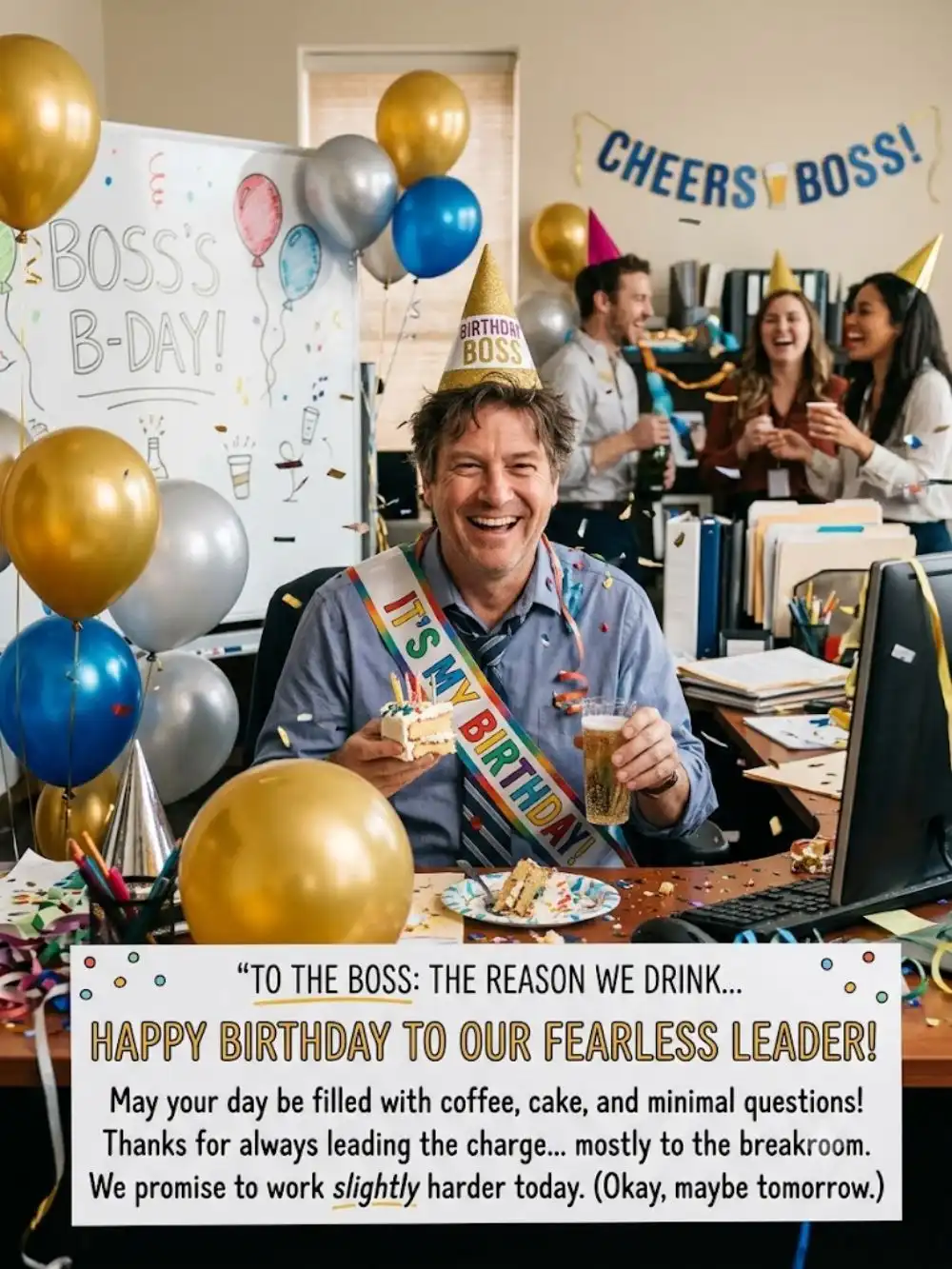 Funny Birthday Wishes for Boss Male