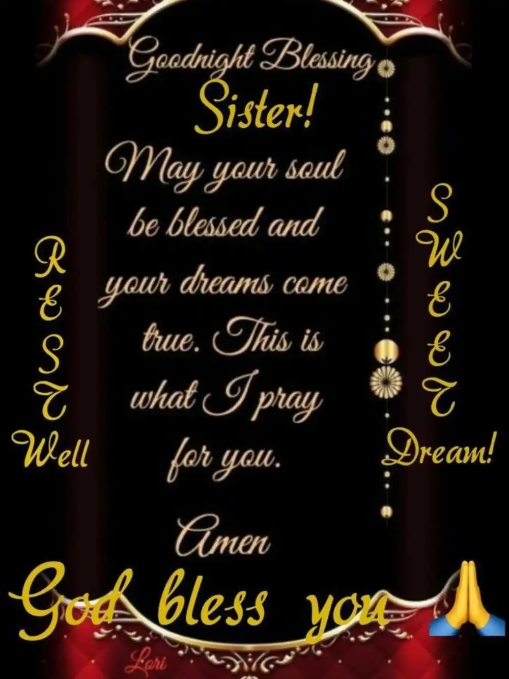 Good Night Messages for Sister 