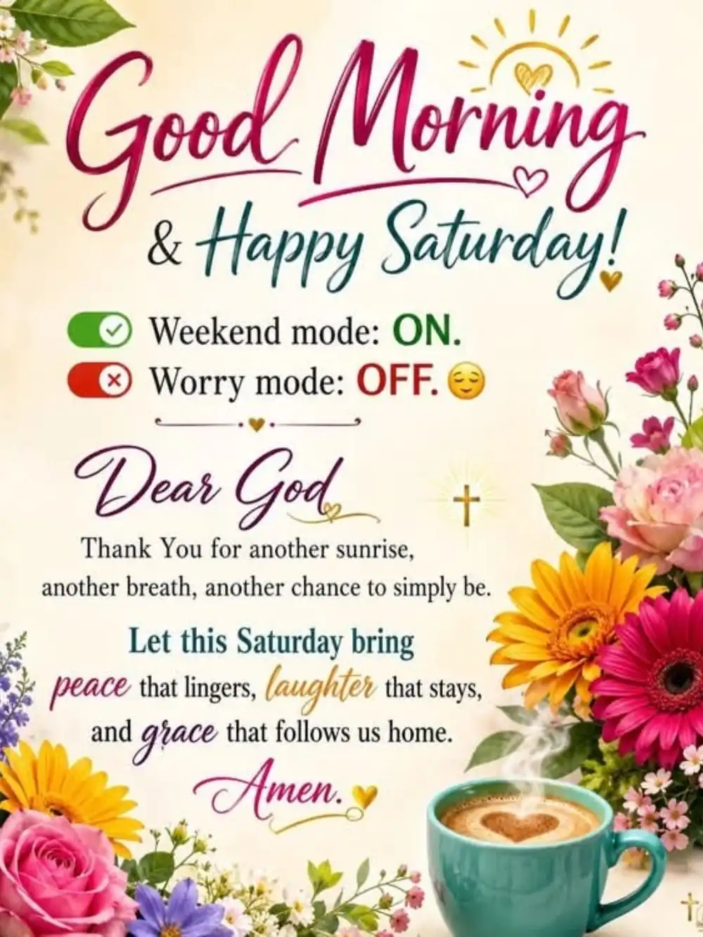 Good Morning Happy Saturday Blessings
