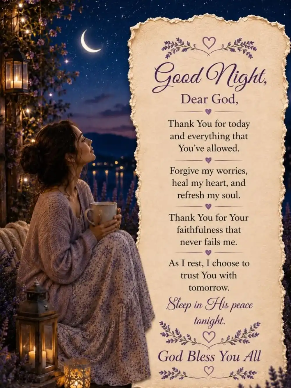 Good Night Blessed Prayers and Wishes