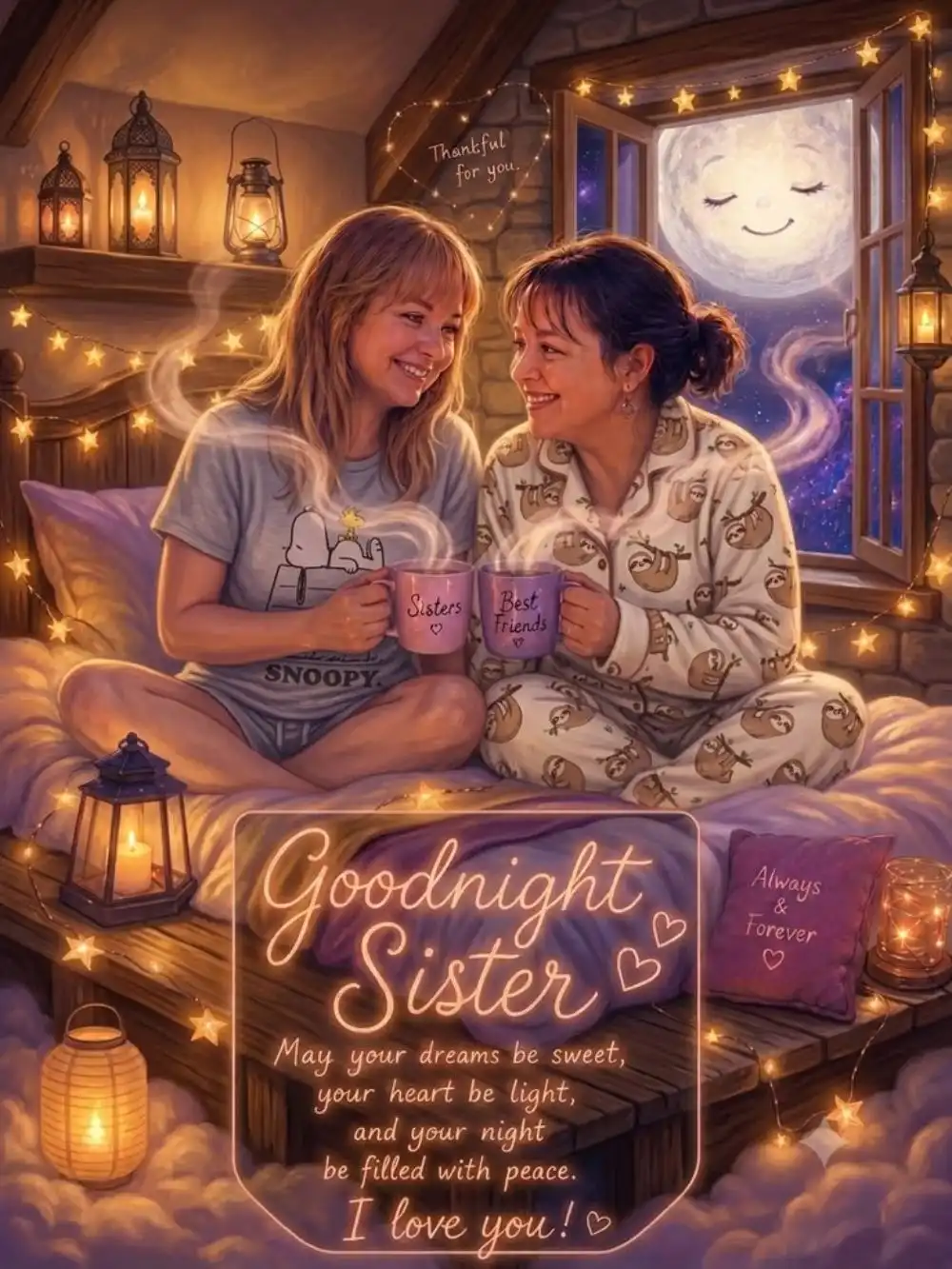 Beautiful Good Night Images for Sister 