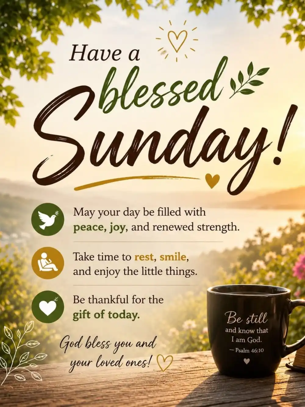 Inspirational Good Morning Sunday Blessings