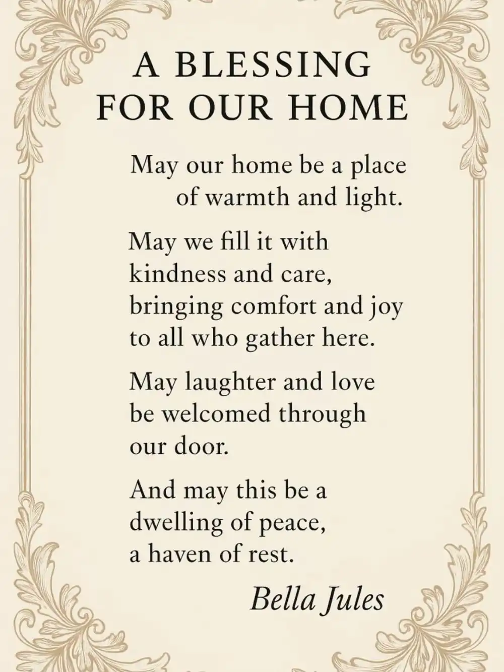 new house blessing