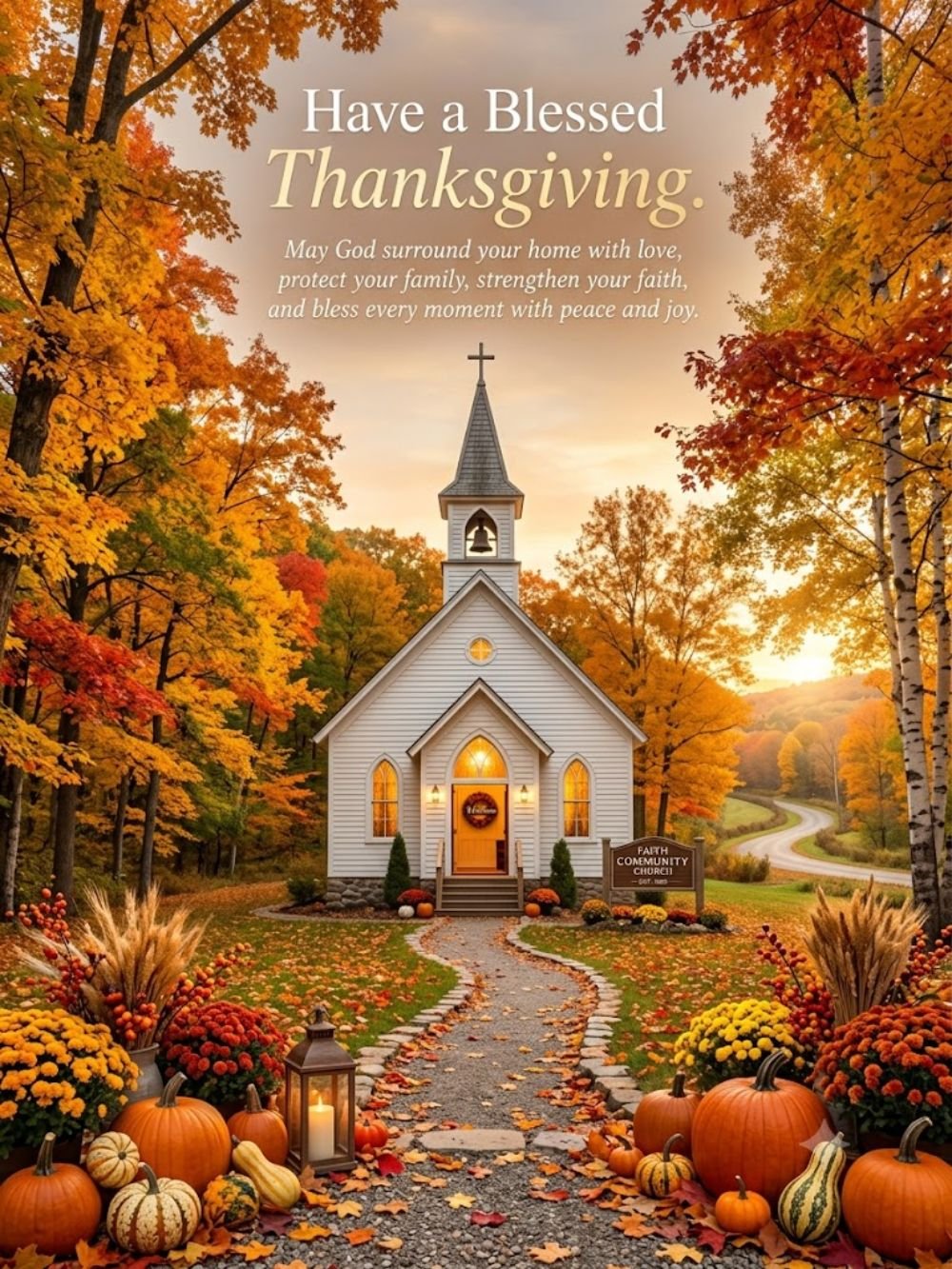Religious Blessed Thanksgiving
