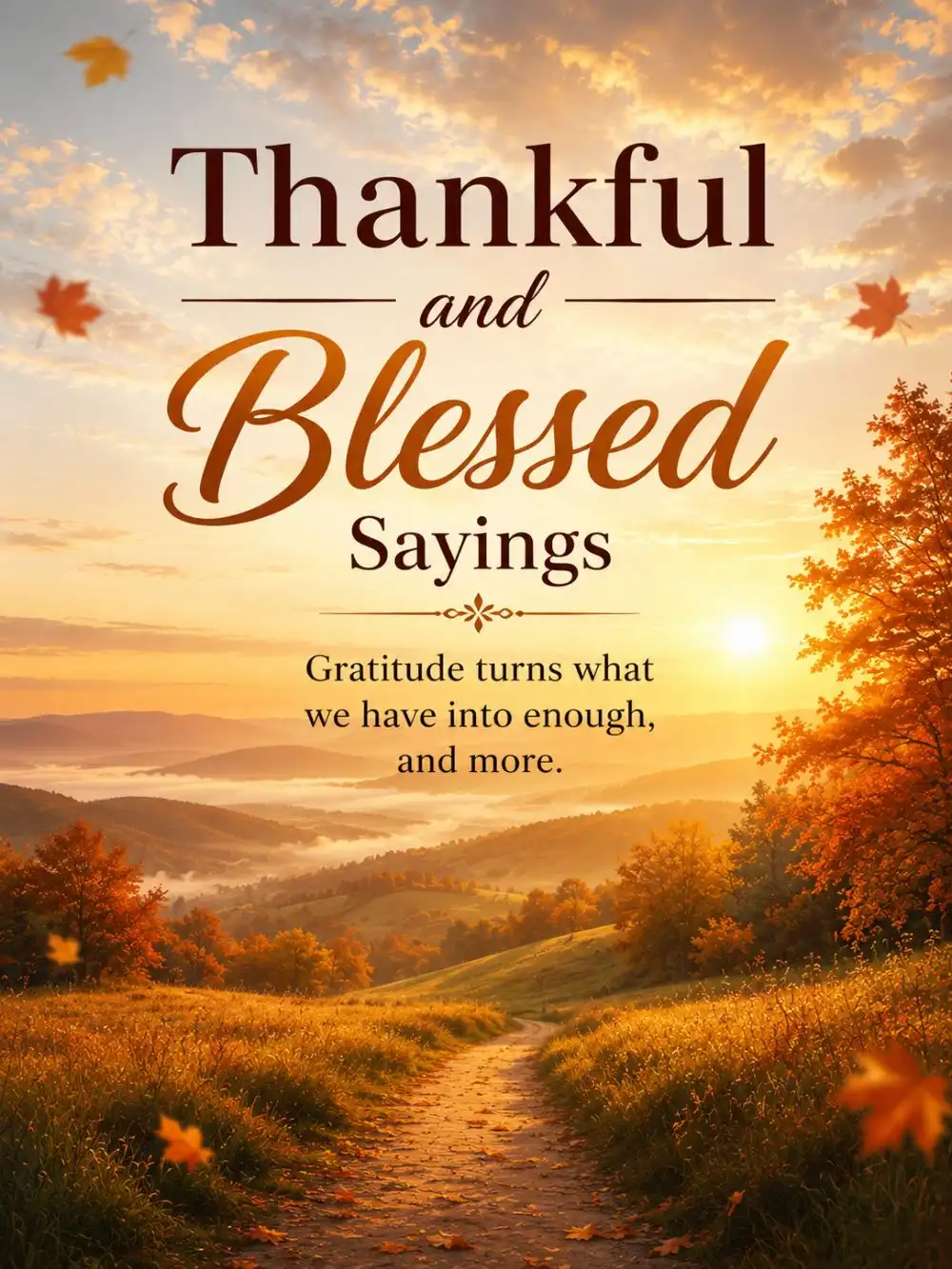 Thankful and Blessed Sayings